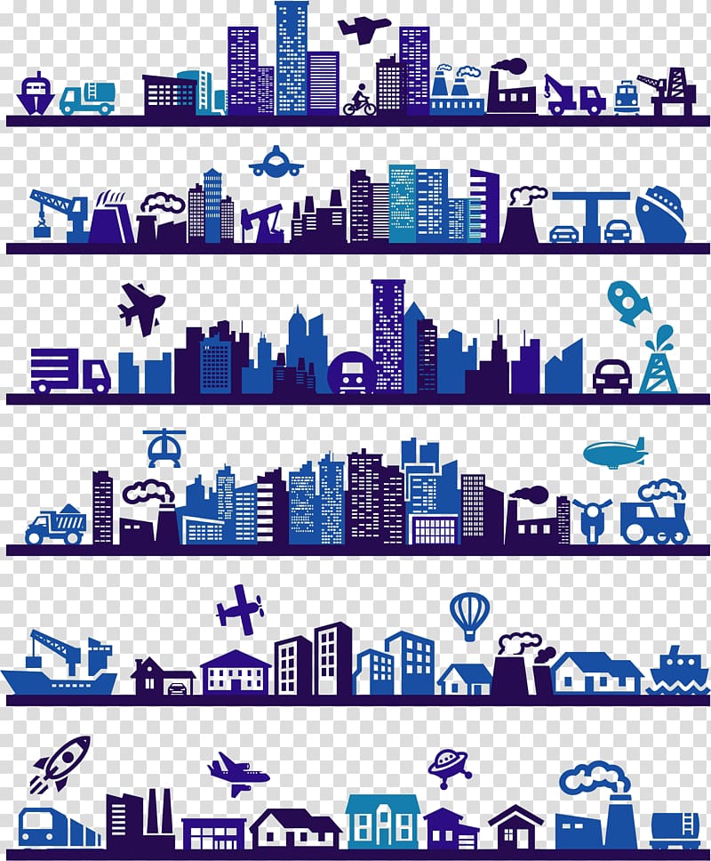 Computer Icons City Mural Illustration, city ​​building transparent background PNG clipart