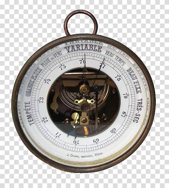 Aneroid barometer Atmospheric pressure Meteorology Measurement, barometer transparent background PNG clipart