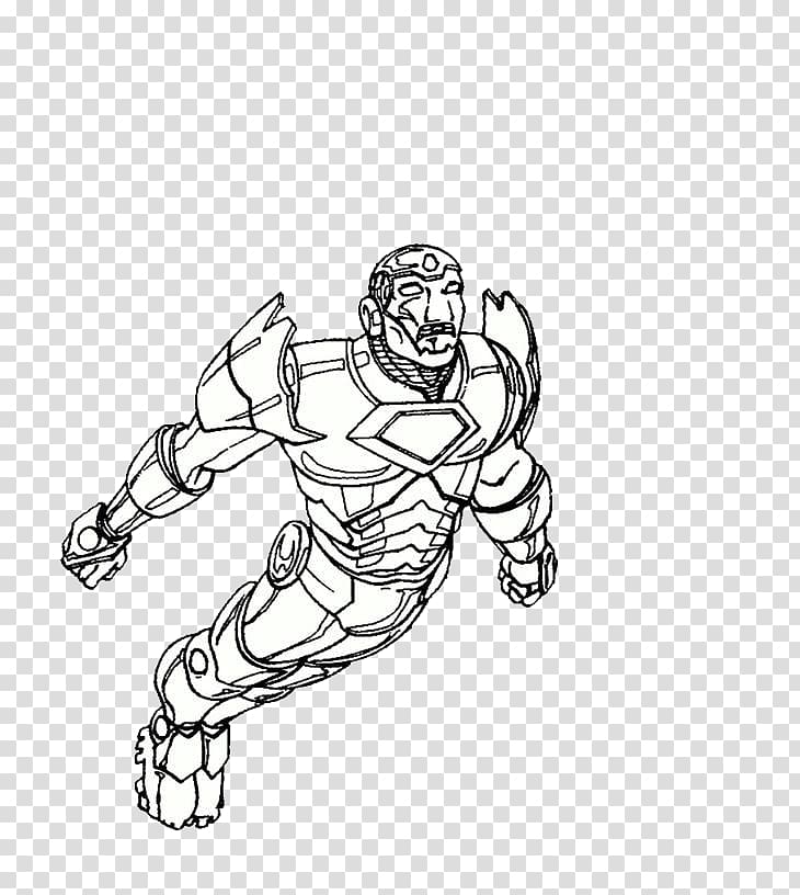 Iron Man Coloring book Child, The flying iron man transparent background PNG clipart