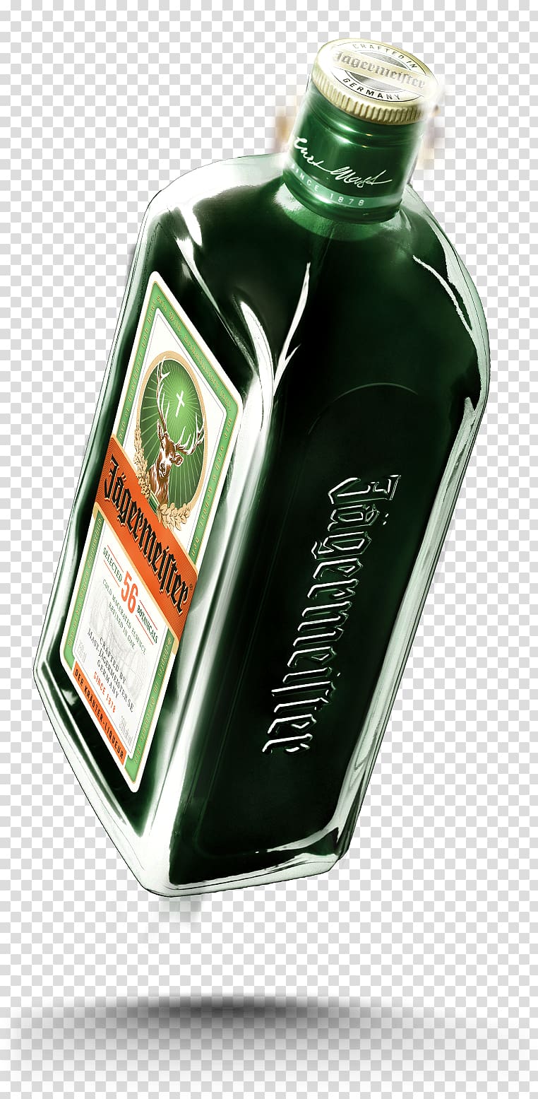 Jägermeister Liqueur Bottle Alcoholic drink, bottle transparent background PNG clipart