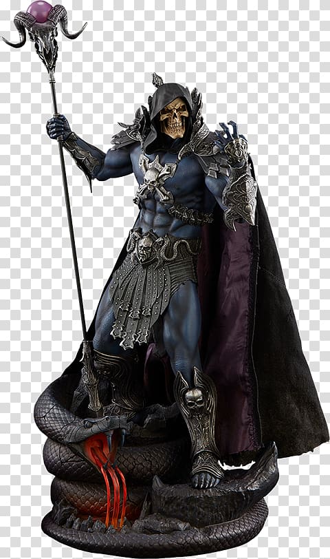 Skeletor He-Man Evil-Lyn Sideshow Collectibles Masters of the Universe, action figure transparent background PNG clipart