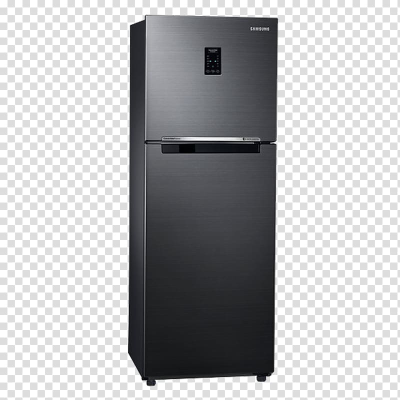 Refrigerator, Double Door Refrigerator transparent background PNG clipart