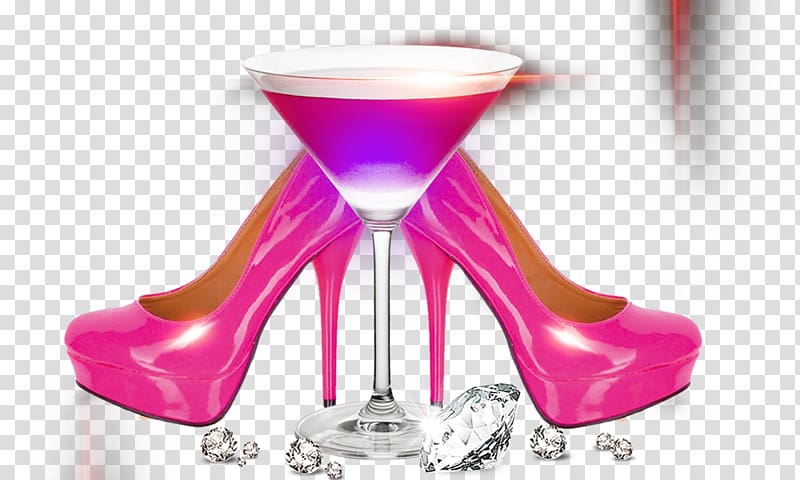 Red Wine High-heeled footwear Kitten heel, Diamond cocktail heels transparent background PNG clipart
