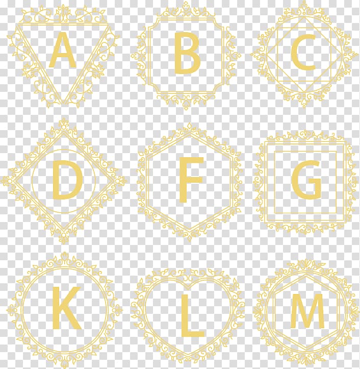 Text Letter Gold, Gold lace letter transparent background PNG clipart