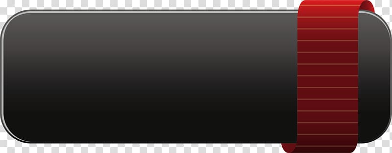 Red Rectangle, Black registration button transparent background PNG clipart