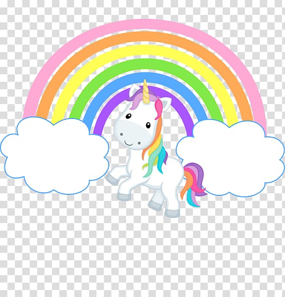 , rainbow and clouds transparent background PNG clipart