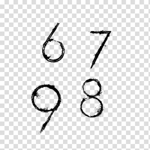 Numerical digit Arabic numerals, Digital key transparent background PNG clipart