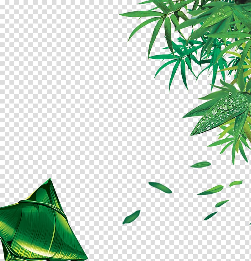 Bamboo , Bamboo leaves dumplings dumplings green decorative color network transparent background PNG clipart