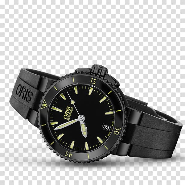 Diving watch Oris Automatic watch Power reserve indicator, watch transparent background PNG clipart