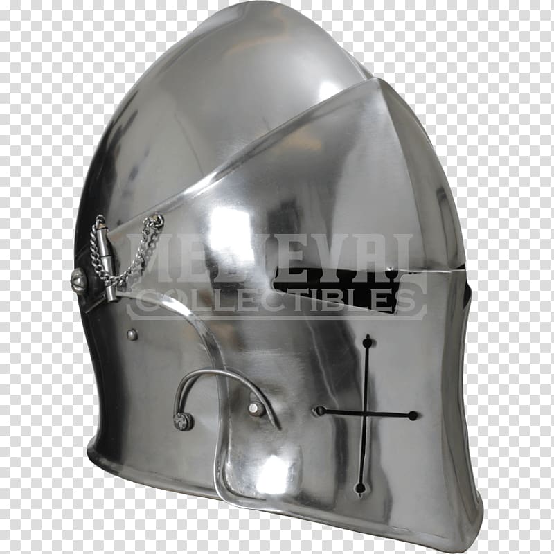 Barbute Great helm Helmet Visor Sallet, knight helmet transparent background PNG clipart