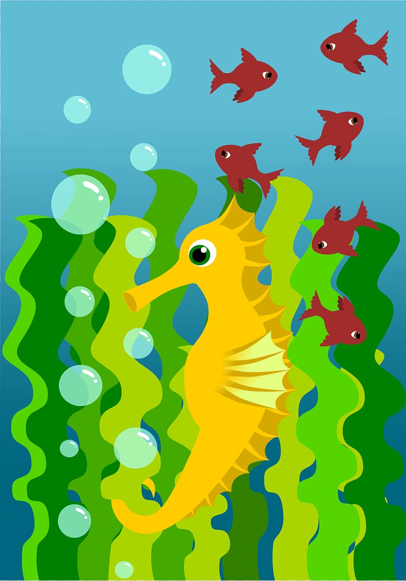 Underwater , seahorse transparent background PNG clipart