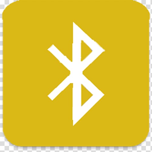 Bluetooth Low Energy Handsfree Wireless Pairing, Yellow Bluetooth signal transparent background PNG clipart