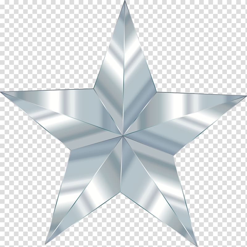 Star Angle Symmetry, silver star transparent background PNG clipart