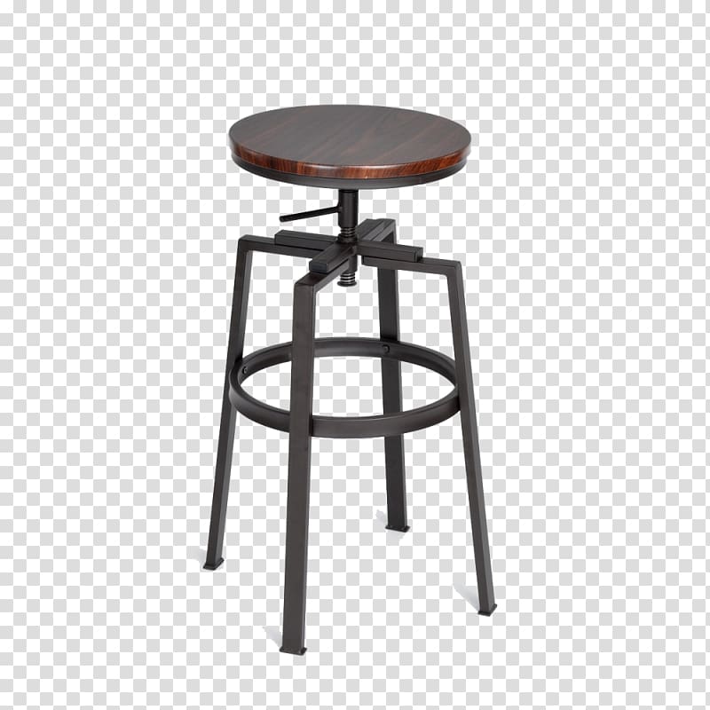 Bar stool Chair Industrial style Countertop, chair transparent background PNG clipart