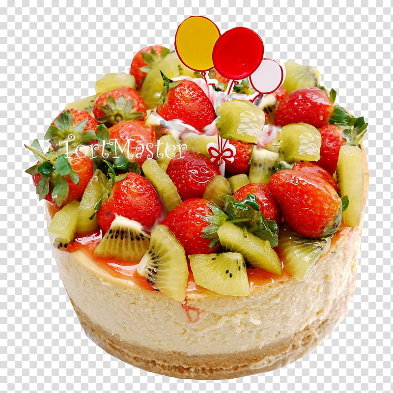 Cheesecake Torte Fruitcake Strawberry Birthday cake, strawberry transparent background PNG clipart