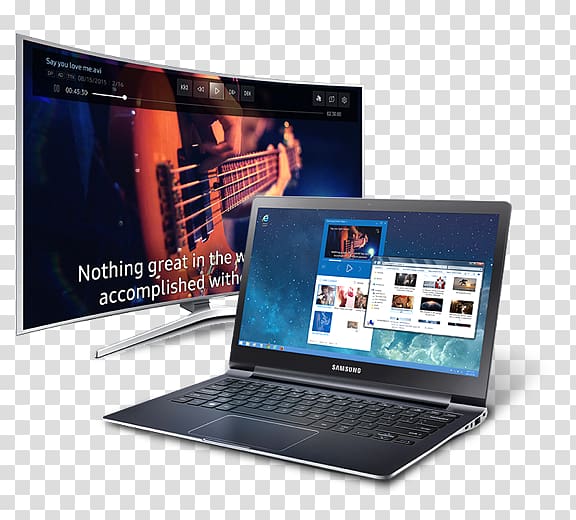 AllShare Netbook Smart TV Samsung Group Personal computer, Samsung Laptop Computers transparent background PNG clipart