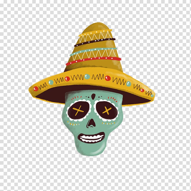 Sombrero Hat Mexico Calavera Headgear, 5 De Mayo transparent background PNG clipart