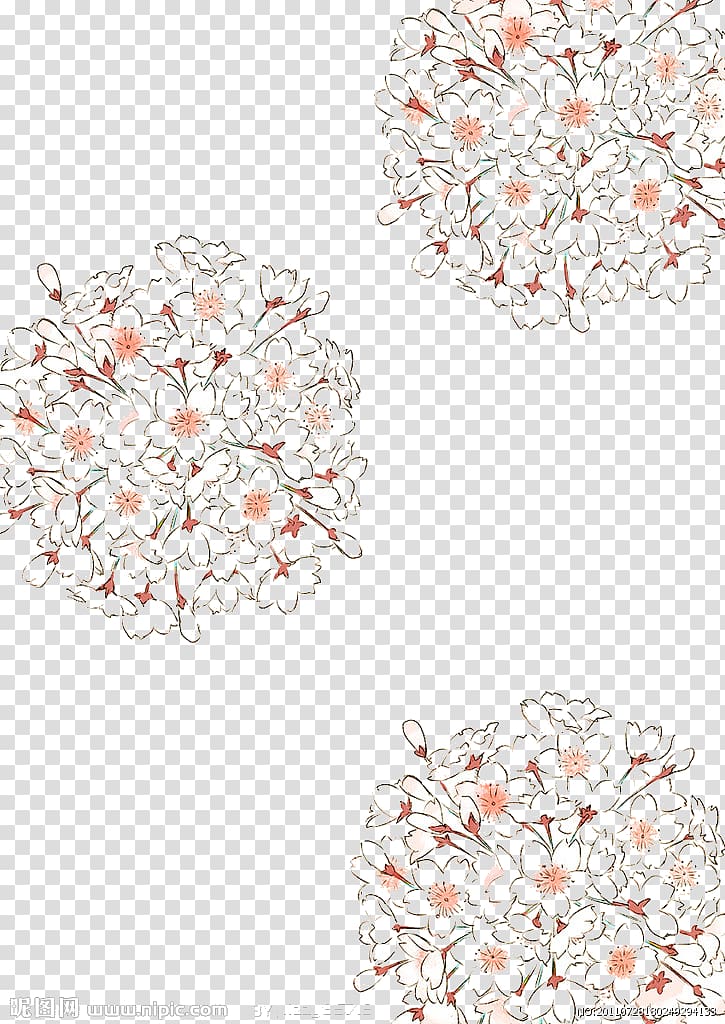 Cherry blossom Floral design Nosegay Flower, Cherry pattern transparent background PNG clipart