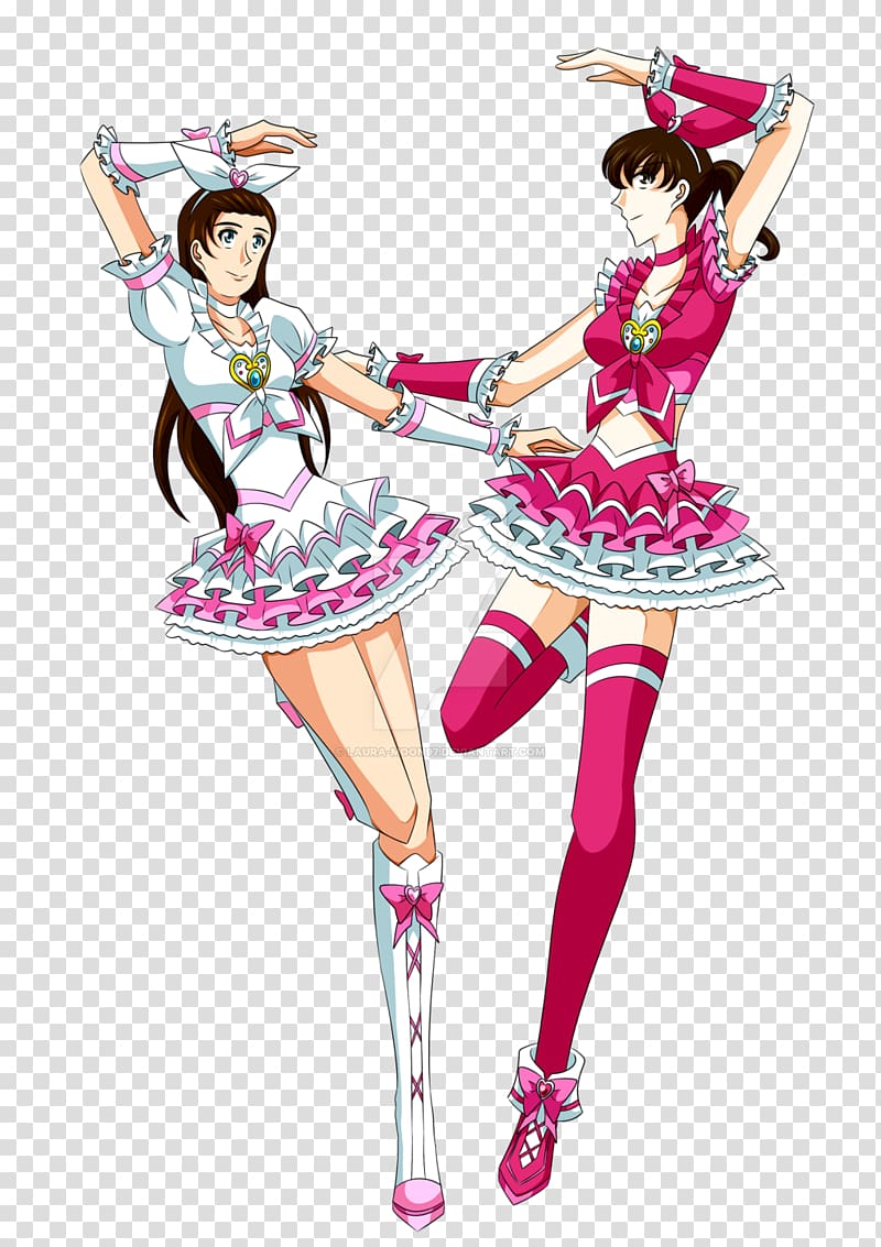 Hibiki Hojo Kanade Minamino Tsubomi Hanasaki Nagisa Misumi Pretty Cure, Anime transparent background PNG clipart