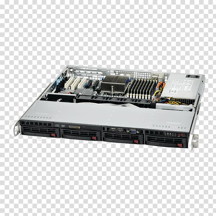 SUPERMICRO AS-1012G-MTF 1U Rackmount Server Barebone Socket G34 AMD SR5650 DDR3 1600/1333/1066 Computer Servers Super Micro Computer, Inc. Computer hardware, Computer transparent background PNG clipart