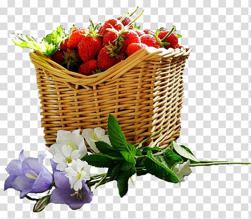 Floral design Food Gift Baskets Strawberry Auglis, strawberry transparent background PNG clipart