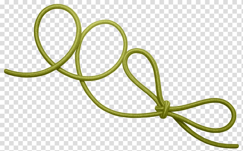 Rope Ribbon, Green knotted rope transparent background PNG clipart