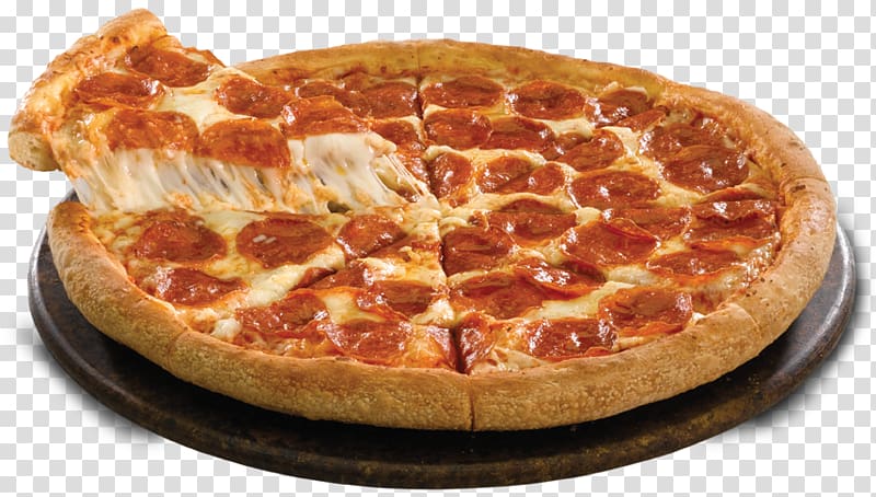 Pizza Hut Papa John\'s Domino\'s Pizza Pepperoni, pizza transparent background PNG clipart
