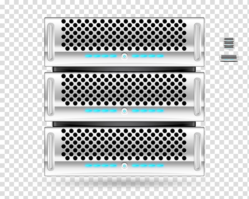 Server 19-inch rack Computer network Icon, Server set transparent background PNG clipart