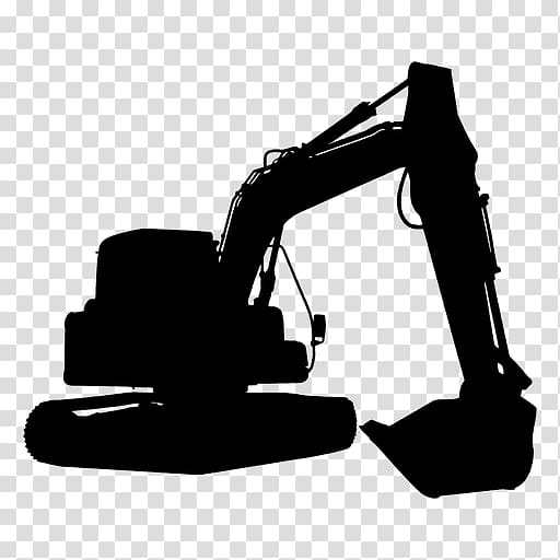 Loader Machine Silhouette, Excavator Person transparent background PNG clipart