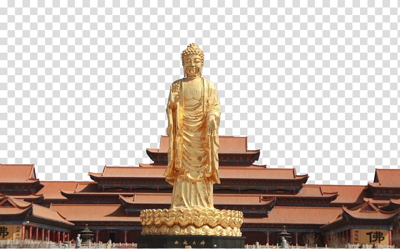 Western Regions Statue Daibutsu, Xiyu Buddha transparent background PNG clipart