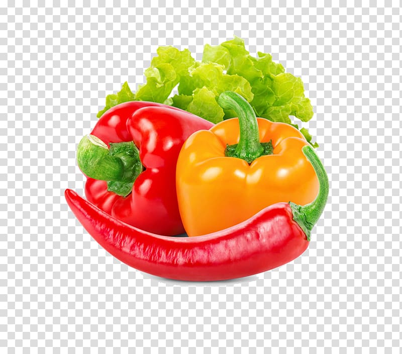 Bell pepper Vegetable Cooking Food Fruit, Red pepper and other vegetables transparent background PNG clipart