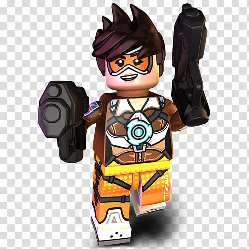 Overwatch Lego Marvel Super Heroes Lego minifigure Tracer, others transparent background PNG clipart