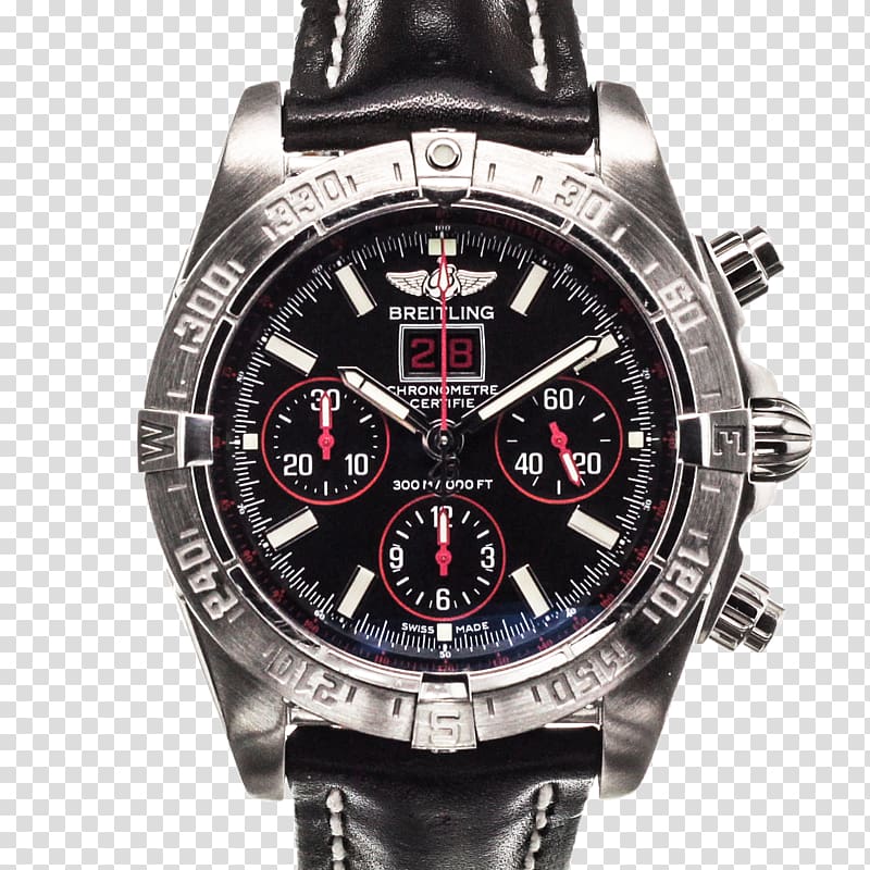 Watch Breitling SA Hanhart Breitling Chronomat Chronograph, Lockheed SR-71 transparent background PNG clipart