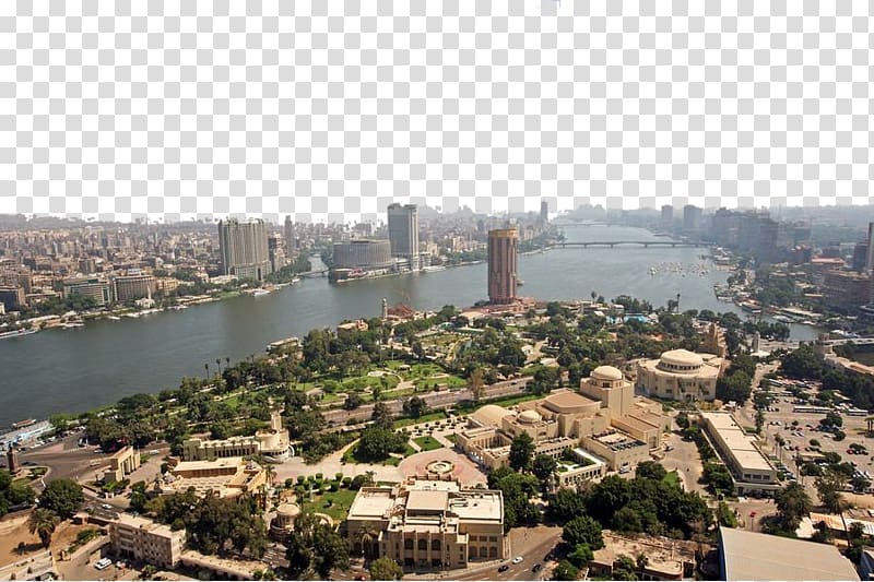 Cairo Tower Nile , River side view of the city transparent background PNG clipart