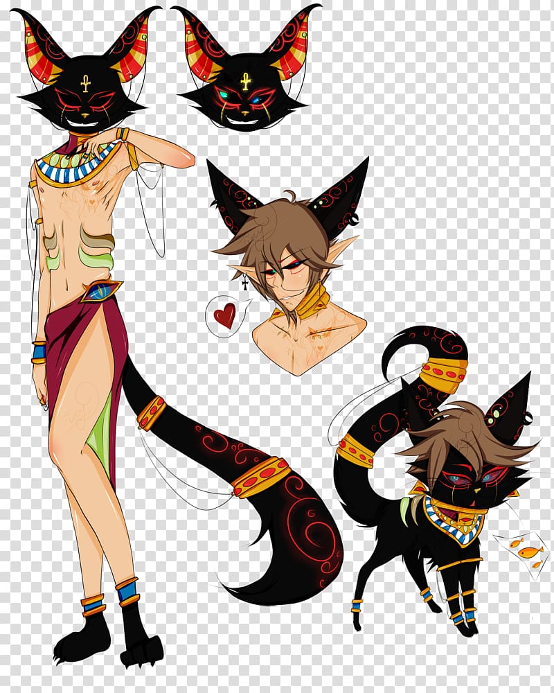 Catgirl Ancient Egypt Drawing Anime, egyptian pound transparent background PNG clipart