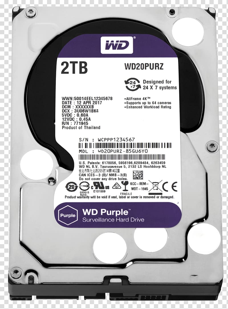 WD Purple SATA HDD Hard Drives WD Purple 3.5