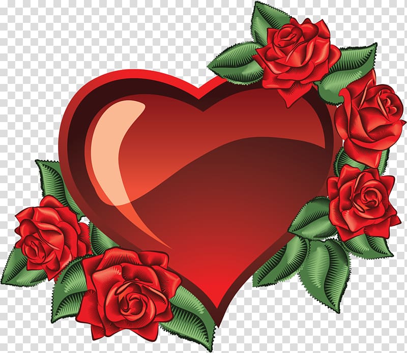 Heart Flower Desktop , Valentines Day transparent background PNG clipart