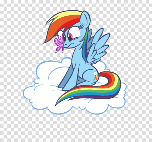 Rainbow Dash Cloudsdale Pony Horse Illustration, Little Pony Rainbow Dash transparent background PNG clipart