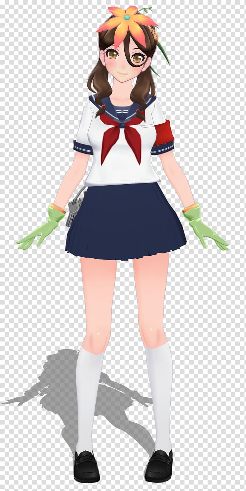 Yandere Simulator Clothing , flowers skirt transparent background PNG clipart