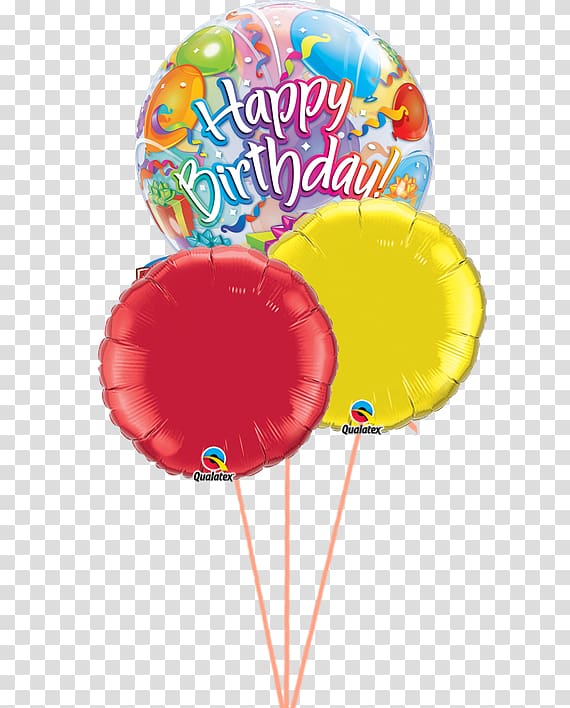 Balloon double Bubbel ball about 55cm Qualatex Birthday Foil Balloon 1 Brilliant Stars Bubble Balloon, Happy Birthday Balloon Surprise transparent background PNG clipart