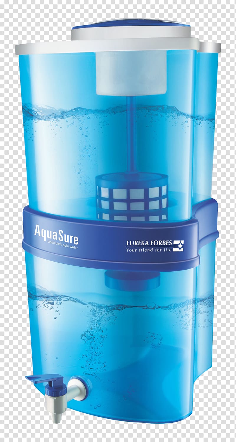 Water Filter Water purification Water Purifier dealers Reverse osmosis Eureka Forbes, Blue Water Purifier transparent background PNG clipart