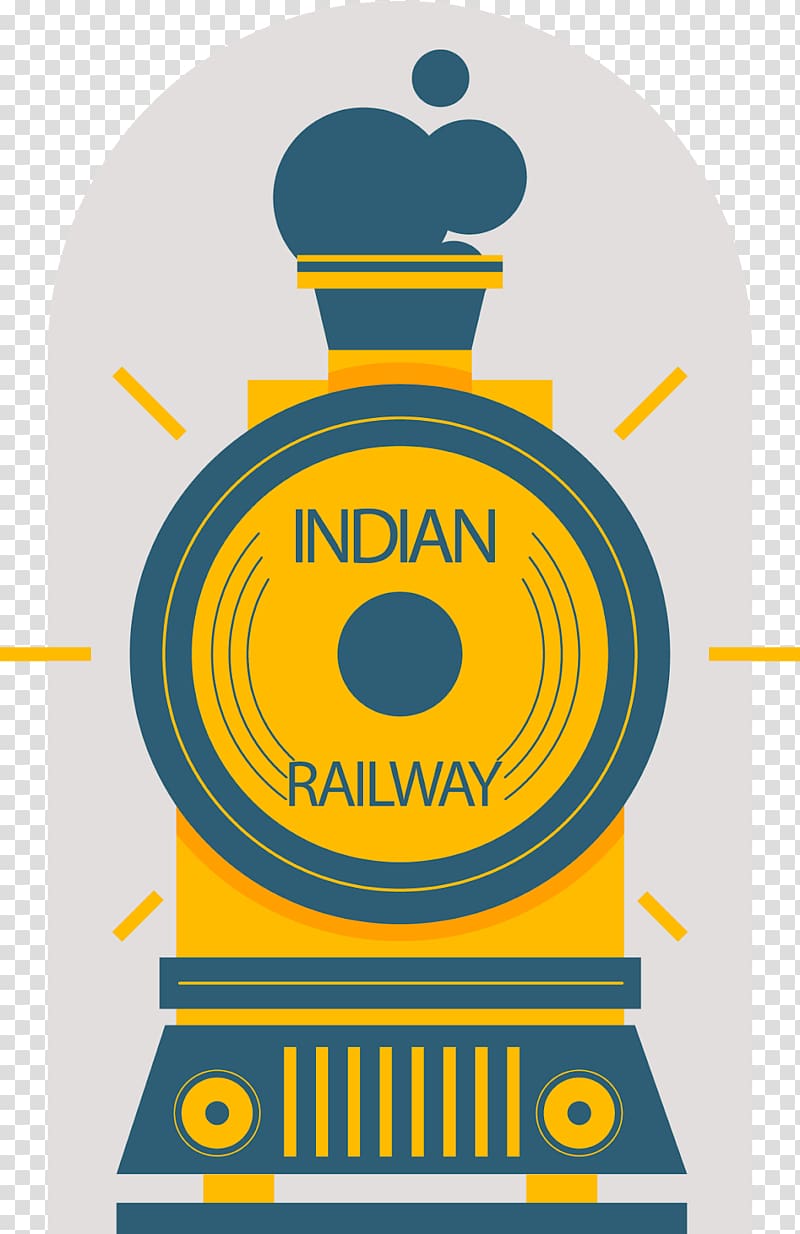 Brand Logo Illustration Product Yellow, indian railway transparent background PNG clipart