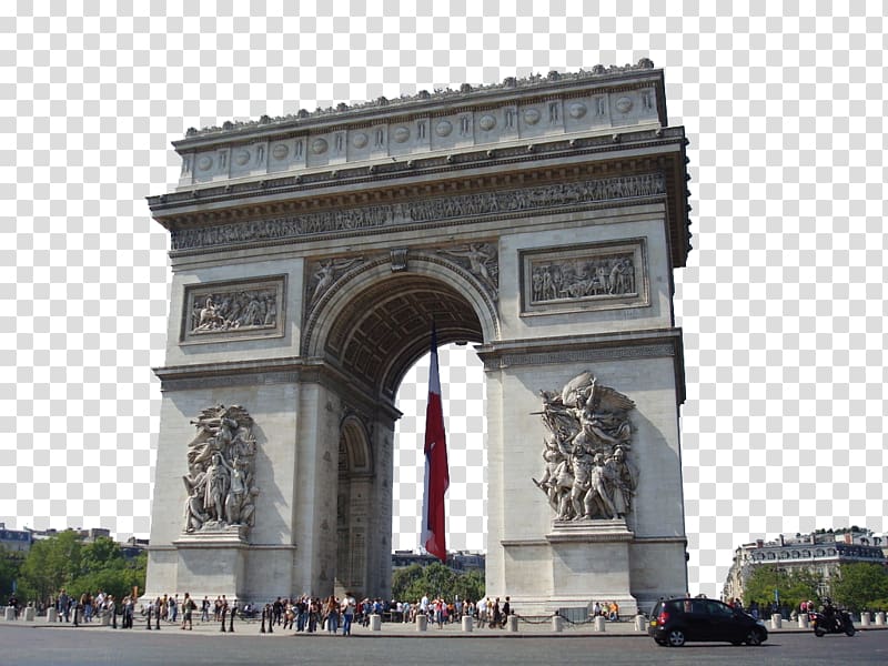 Arch de Triomphe, Arc de Triomphe du Carrousel Champs-xc9lysxe9es Eiffel Tower Notre-Dame de Paris, France Arc de Triomphe transparent background PNG clipart