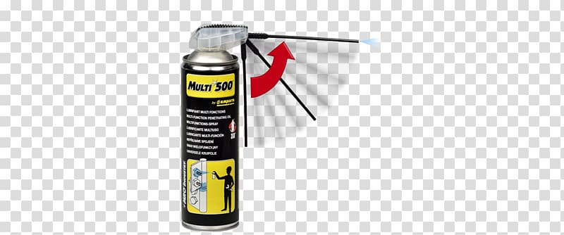 Lubricant Aerosol spray Spray painting Penetrating oil, paint transparent background PNG clipart