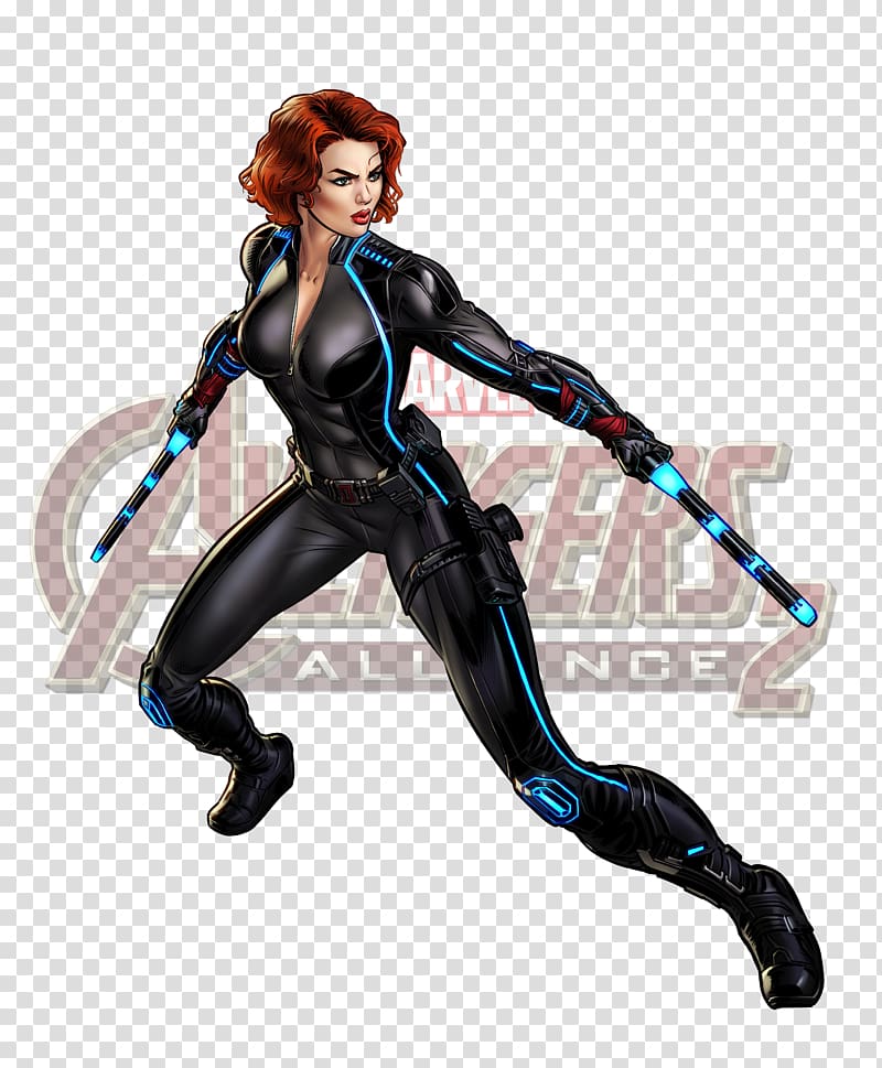 Black Widow Marvel: Avengers Alliance Ultron Thor Iron Man, VIUDA NEGRA transparent background PNG clipart
