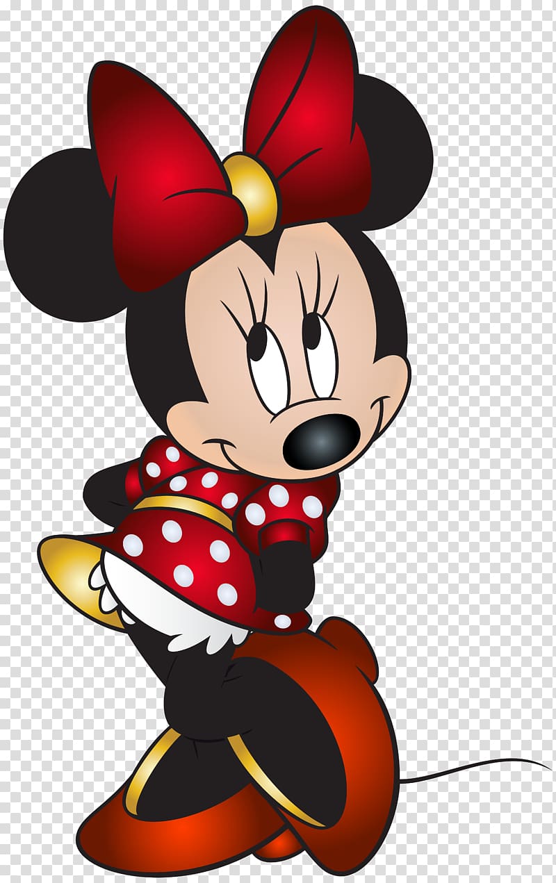 Minnie Mouse illustration, Minnie Mouse Mickey Mouse Pluto Donald Duck Goofy, minnie mouse transparent background PNG clipart
