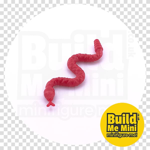 Lego Minifigures The Lego Group Worm, red snake transparent background PNG clipart