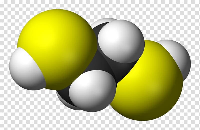 1,2-Ethanedithiol Space-filling model Etanditiol, 1 2 3 transparent background PNG clipart