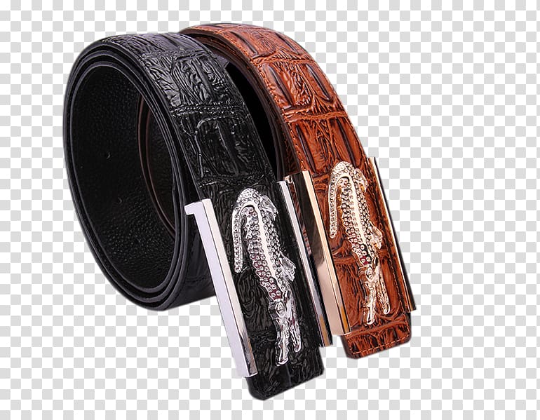 Belt buckle Designer, Business Men\'s leather belt smooth buckle embossed leather belt transparent background PNG clipart