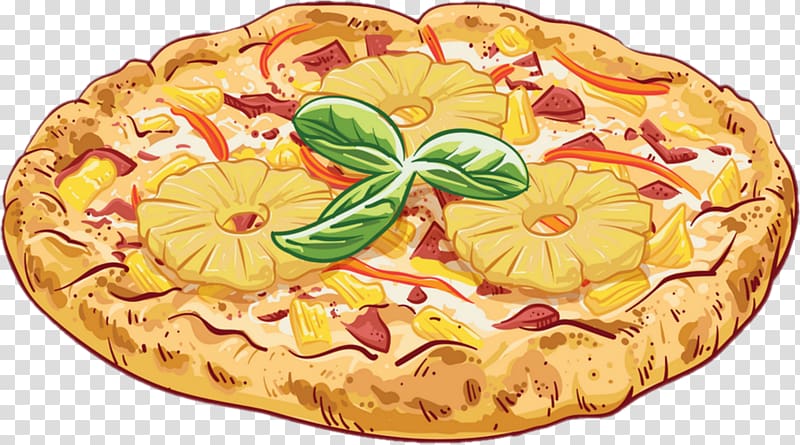Hawaiian pizza pizzaiole Pizza cheese, pizza transparent background PNG clipart